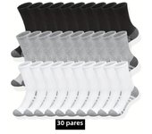 Calcetines Clásicos Para Hombre Anti-derrapantes Transpirables Deportivos Para Correr Y Baloncesto Pack De 10/20/30 Pares