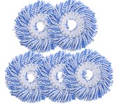 5pcs/lot Household Sponge Fiber Mop Head Refill Replacement Home Cleaning Tool Microfiber Floor Mop Head 360 Spin Cleaning Pad