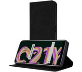 Funda Polipiel con tarjetero para Realme C21Y / C25Y color Negra