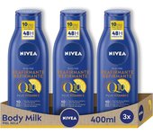 Body Milk Nivea Q10 Reafirmante Piel Seca 400ml (Pack 3 unidades)