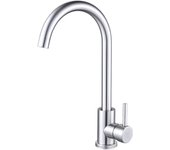 Grifo de cocina de acero inoxidable, giratorio 360 °, fregadero de cocina, grifo de fregadero monomando, mate