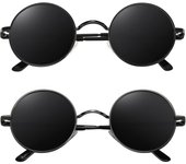 CGID E01 Estilo Vintage Retro Lennon Inspirado Círculo Metálico Redondo Gafas de Sol Polarizadas Hombre Mujer