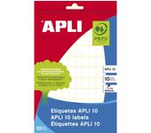 APLI - 01632 etiqueta autoadhesiva Plaza Permanente Blanco 1200 pieza(s) 01632