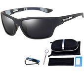 Gafas de sol deportivas polarizadas para hombre, gafas protectoras para mujer, gafas envolventes para conducir y pescar, con accesorios