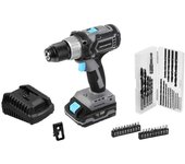 70002. CecoRaptor Perfect Drill 2020 Brushless Ultra. Taladro de Batería 20V y 2000 mAh Velocidad sin carga de 2000 rpm Torque máximo de 46 Nm 25+1 Posiciones de torque y 2 Velocidades