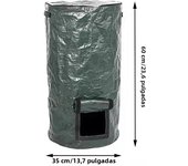 35*60/45*80cm Garden Composter Eco-Friendly Bio Fermentation Bag With Zipper Double Handles Collapsible Compost Bin Waste Bucket