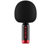 Micrófono Karaoke Bluetooth, Microfono Inalámbrico Portátil Con reproductor de musica y radio, compatibilidad con tarjeta TF y Jack 3.5mm, Micrófono infantil con Altavoz integrado