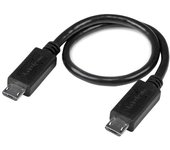 StarTech.com - Cable USB OTG de 20cm - Cable Adaptador Micro USB a Micro USB - Macho a Macho UUUSBOTG8IN