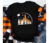 Disney Cartoon Happy Halloween Costume Jack Skellington Mickey Print Women's Magic Kingdom Fashion Disney Holiday T-Shirt