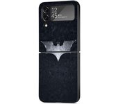 Black PC Hard Case For Samsung Galaxy Z Flip 4 3 5G Funda ZFlip4 Luxury Shockproof Back Phone Coque Batman LOGO