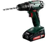 Metabo BS 18 Taladradora atornilladora de batería/18V 2x Ion de litio; Cargador SC 30; metaBOX 145