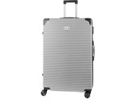 DAM Maleta gran volumen trolley rígida ultraligera, de ABS de alta resistencia con esquinas reforzadas. Cerradura numérica y 4 ruedas dobles extraíbles y giratorias 360°.  54x32x80Cm