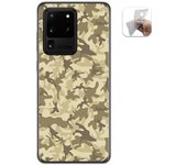 Tumundosmartphone Funda Gel Tpu para Samsung Galaxy S20 Ultra diseño Sand Camuflaje Dibujos