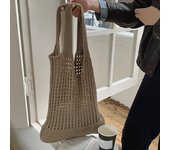 New Beach Bag Versatile Fashion Trendy Crochet Knitted Shoulder Bag Travel Handbag for Women Hollow Out Shopper Tote