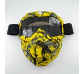 Windproof Outdoor Mask Glasses Men Off-road HD Lens MX MTB ATV Anti-Fog Full Face Protection Tactical Helmet Mask Adjustable