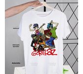 Gorillaz Modern Music Band Cartoon Men's Tshirt Cute Printing Shirt Mens Fashion T-Shirt For Men Casual Tops Short Sleeve