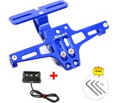 For YAMAHA XMAX X-MAX 125 250 400 Motorcycle Adjustable Rear Tail Tidy License Plate Holder Bracket LED Light Accessories