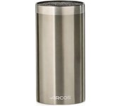 ARCOS Accesorios - Taco Universal Redondo para Cuchillos (110 x 220 mm) - Acero Inoxidable - Interior Fibras de Polipropileno (PP) - Cuchillos hasta 200 mm (Sin Cuchillos)