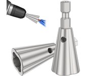 2 herramientas de torsión de alambre para taladro, herramienta de torsión de alambre 2024, herramienta de torsión de alambre portátil para taladro eléctrico, conector rápido de cable de 2 a 6 vías, pelador de cables de electricista (destornillador)