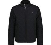 GANT Chaqueta acolchada para hombre - QUILTED WINDCHEATER, cremallera, cuello alto, logotipo QUILTED WINDCHEATER