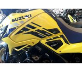 Dos Pegatinas 3D para protectores laterales de Depósito de moto compatible con Suzuki V-Strom 1050