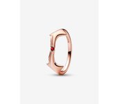 Pandora - Anillo DE LA Bruja Escarlate de Marvel - Baño de Oro de 14 K
