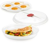 Tescoma Recipiente para Tortillas y Huevos Purity Microwave - Ideal para Llevar Tortilla