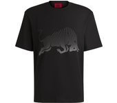 HUGO Camiseta Negra 50542775-001 , para Hombre