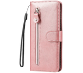 Luxury Zipper Leather Case for Iphone 16 15 14 13 12 11 Pro Max Flip Retro Wallet Book Card Holder for Iphone X XR XS Max 7 8