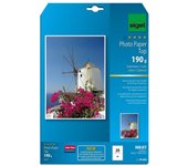 Papel fotográfico para inyección de tinta sigel, semibrillante, A4, 190 g/m²