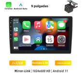 HIPPBQCC 2 Din Car Radio Carplay Android Auto 4 Core Android 11 4G GPS Car Audio 7"/9"/10" WIFI Automotive IPS Multimedia Player