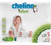 CHELINO Nature Pañales Talla 5 de 13 a 18 kilos 30 uds ✅ Entrega 24/72h