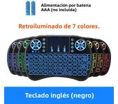 i8 Mini Keyboard 7 Color Backlit Remote Control 2.4G Wireless Air Mouse Keyboard For Android TV BOX Gamepad PC Laptop