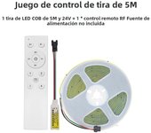 DC 24V CCT COB 16703 IC Horse Race LED Strip Light 5M 10M Chaing Effect Flexible Ribbon Dual White RF Remote Control Tape Lamp