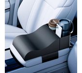 Car Armrest Box Height Pad Universal Leather Armrest Cushion with Pocket Central Memory Cotton Elbow Support Armrest Storage