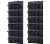 24 Pockets Hanging Shoe Organizer Hanging Shoe Rack Holder Organizer Wall Mounted Fabric Shoe Holder Bag Hanger For Door