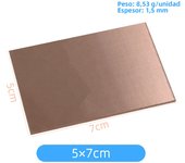 1pc FR4 PCB 5x7 5x10 7x10 10x15 10x20 12x18 15x20 20x30 Single Side Copper Clad Plate DIY PCB Laminate Circuit Board for Arduino