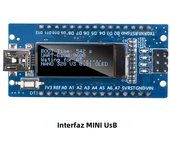 Nano V3.0,Nano Board ATmega328P CH340 Built-in 0.91'' OLED Display 128x32 SSD1306 IIC I2C Compatible for Arduino Nano V3.0