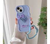 Cute 3D Love Heart Curly Wave Silicone Phone Case For Samsung Galaxy S24 Ultra S23 S22 S20 S21 FE M14 M54 M34 M55 M15 Soft Cover