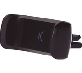 Soporte universal de móvil para coche KSIX, Para rejilla de ventilación, Fijación de pinza, Negro