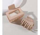 2pcs Explosive Small Grab Clip 4cm Premium Feeling Small Hair Clip Milk Curry Colour Small Clip Bangs Side Clip Headwear
