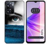 Funda Silicona para Oppo A57s diseño Ojo Dibujos