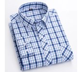 Men's Fashion Striped Long-sleeved Dress Shirts Korean New Brand Model Slim Youth Color Shirt Casual Plaid Campus Man Clothes