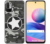 Tumundosmartphone Funda Gel Tpu para Xiaomi Redmi Note 10 5G / POCO M3 PRO 5G diseño Camuflaje 02 Dibujos