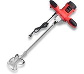 Batidora de mortero, Batidora de pintura eléctrica saucier 2100W, 6 velocidades, 0-930 rpm, barra espiral M14 cromada, batidor para mortero Ø 120 mm