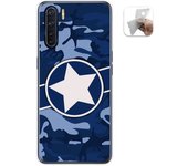 Tumundosmartphone Funda Gel Tpu para Oppo A91 diseño Camuflaje 03 Dibujos