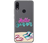 Tumundosmartphone Funda Gel Transparente para Xiaomi Redmi Note 7 diseño Summer Dibujos