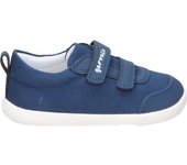 GARVALIN | Lonas Garvalin para Niño – Zapatillas Flexibles en Color Azul Marino – Lonetas con Cierre de Doble Velcro – Respetuosas con el Pie – Drop Zero – Dedos Libres – Cómodas – Modelo 252339-A089