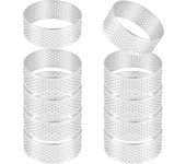 Anillo de Tarta de Acero Inoxidable 5Cm Resistente al Calor Perforado para Pastel y Mousse Herramientas de Horneado Redondas para Masa