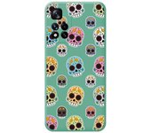 Funda Silicona Líquida Verde para Xiaomi Redmi Note 11 Pro+ Plus 5G diseño Catrina Dibujos